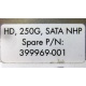 HP HD 250G SATA NLP Spare P/N 399699-001 (Новогиреево)