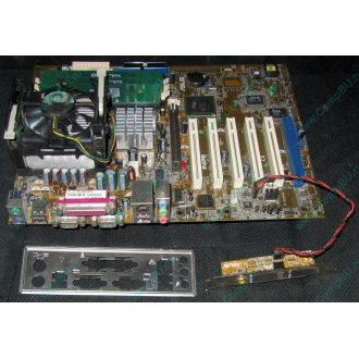 Материнская плата Asus P4PE (FireWire) с процессором Intel Pentium-4 2.4GHz s.478 и памятью 768Mb DDR1 Б/У (Новогиреево)